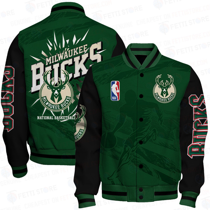 Milwaukee Bucks - National Basketball Association Print Varsity Jacket SFAT V27