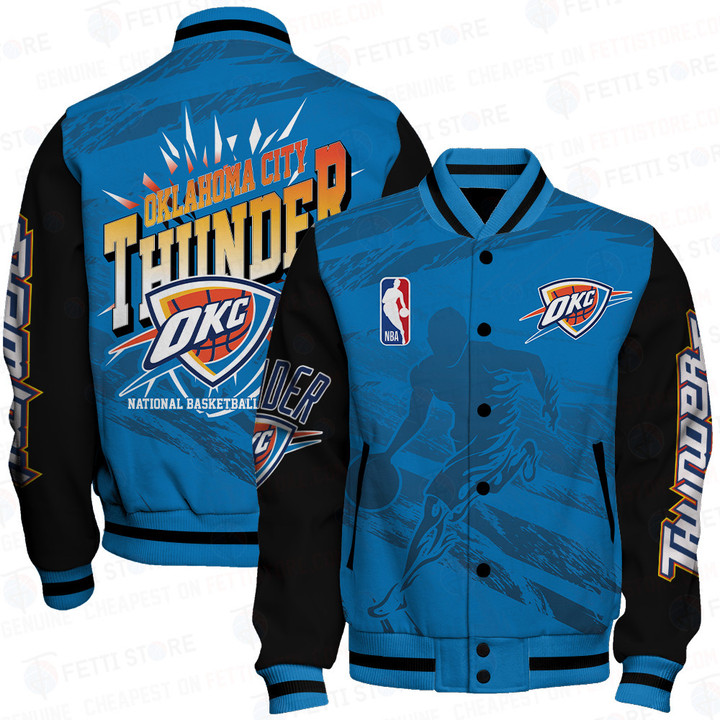 Oklahoma City Thunder - National Basketball Association Print Varsity Jacket SFAT V27