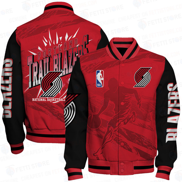 Portland Trail Blazers - National Basketball Association Print Varsity Jacket SFAT V27