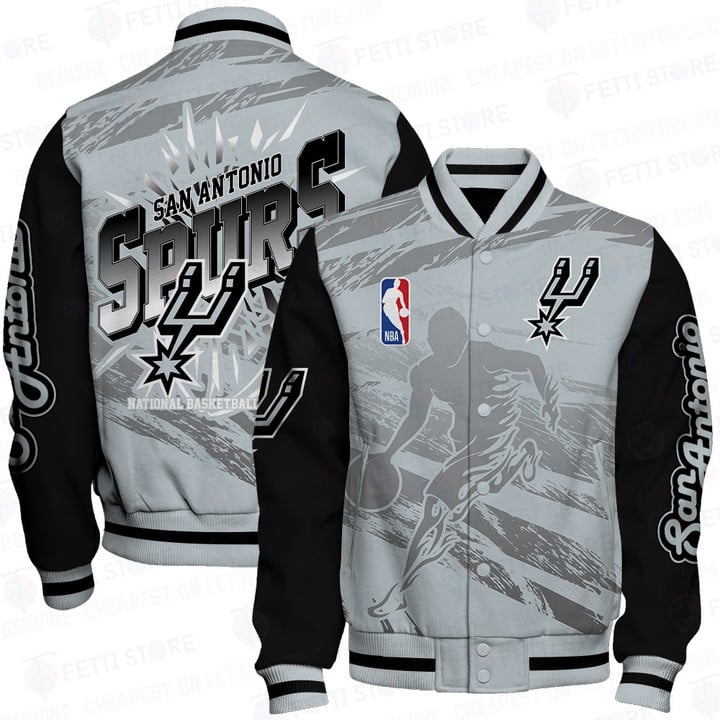 San Antonio Spurs - National Basketball Association Print Varsity Jacket SFAT V27