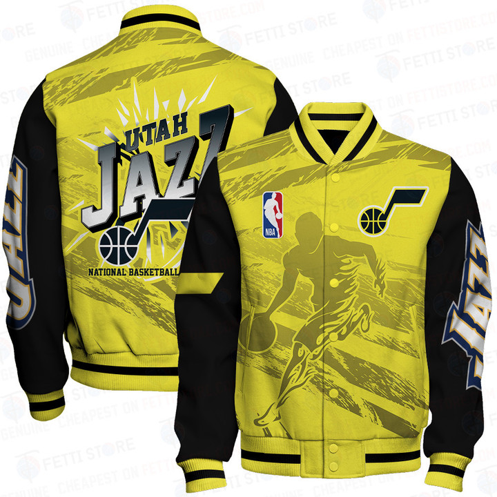 Utah Jazz - National Basketball Association Design Print Varsity Jacket SFAT V27