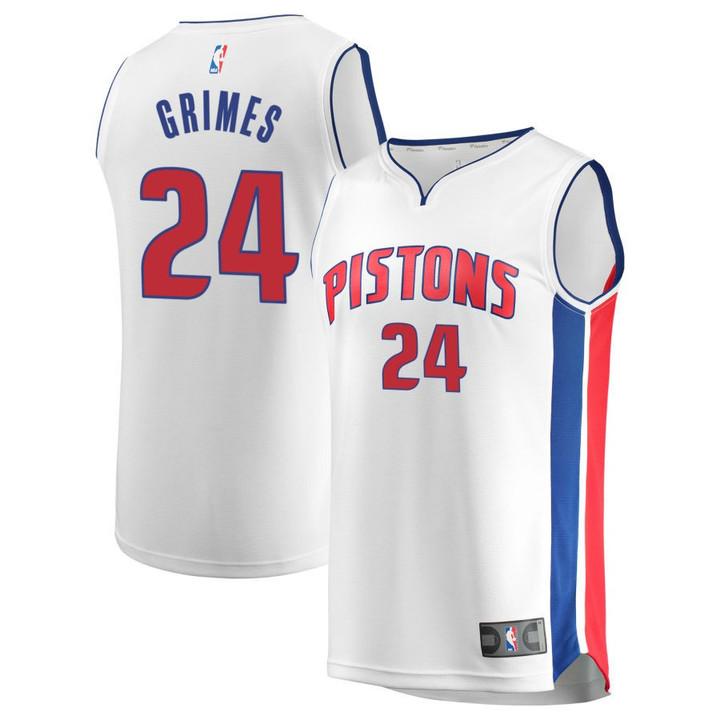 Detroit Pistons Association Edition Swingman Jersey White Quentin Grimes - Unisex