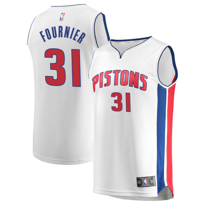 Detroit Pistons Association Edition Swingman Jersey White Evan Fournier - Unisex