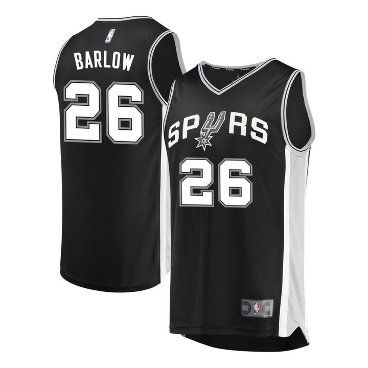 San Antonio Spurs Swingman Jersey 2023 NBA Draft First Round Pick Dominick Barlow 26 - Black