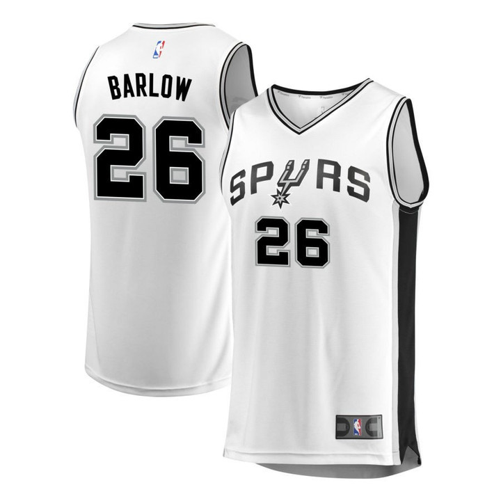 Dominick Barlow 26 San Antonio Spurs Swingman Men Jersey - Statement Edition - Silver