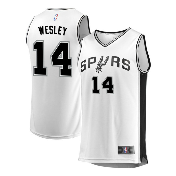 Blake Wesley 14 San Antonio Spurs Swingman Men Jersey - Statement Edition - Silver
