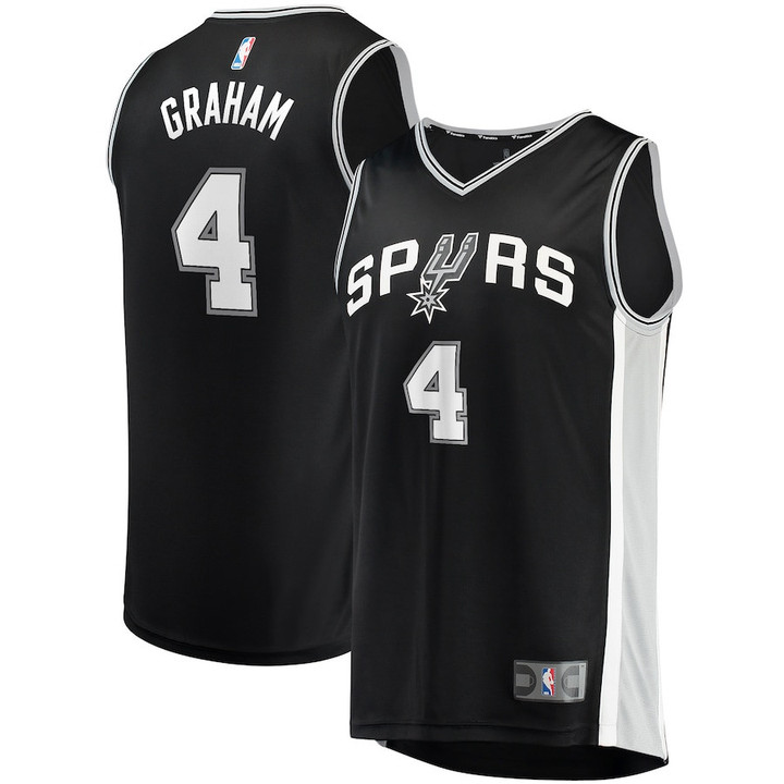 San Antonio Spurs Swingman Jersey 2023 NBA Draft First Round Pick Devonte' Graham 4 - Black