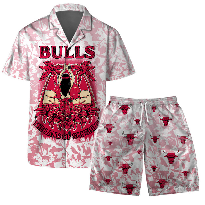 Chicago Bulls - NBA The Land Of Sunshine Pattern Hawaiian Set