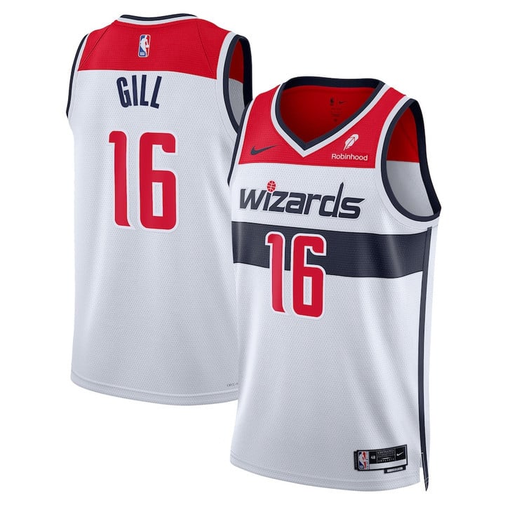 Washington Wizards Nike Icon Edition Swingman Jersey Anthony Gill - White