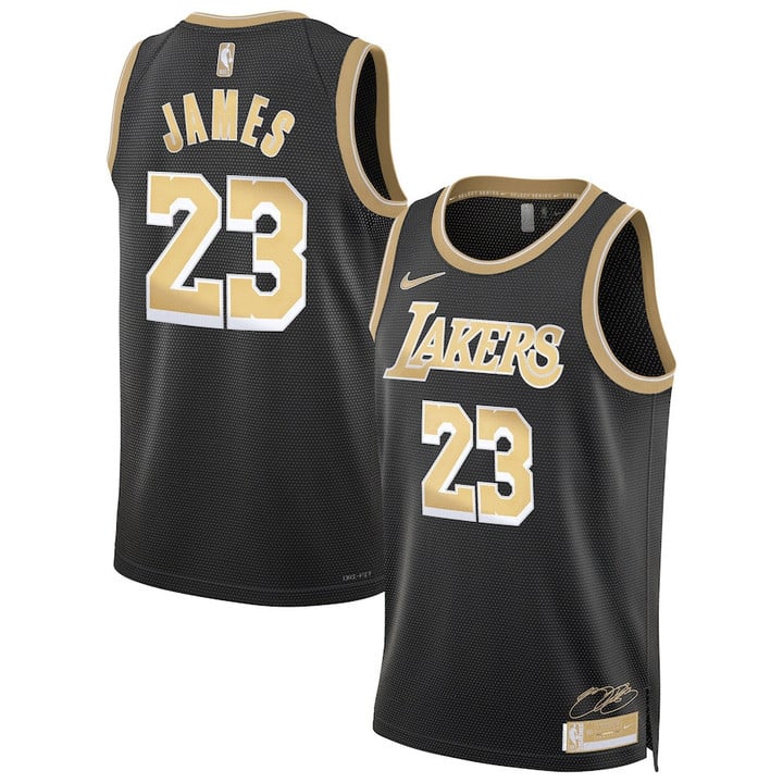 Los Angeles Lakers LeBron James 23 Swingman Jersey - Black