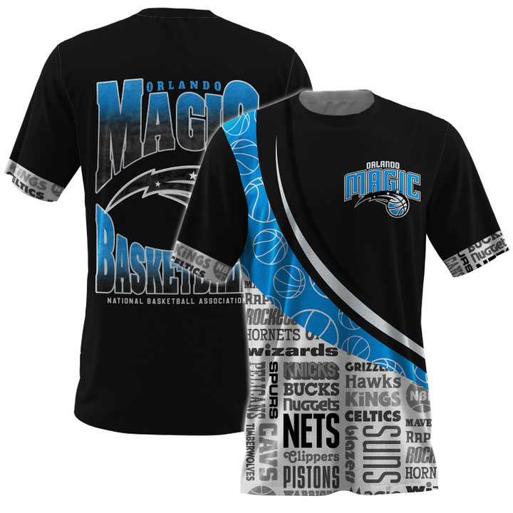 Orlando Magic NBA Playoffs New Design Basketball Pattern 3D T-Shirt