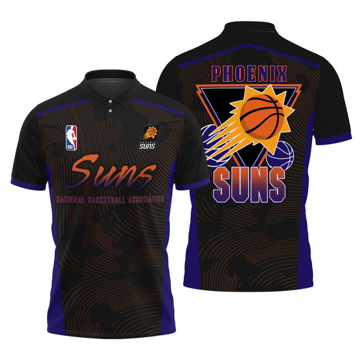 Phoenix Suns Style NBA Playoffs New Design Basketball Pattern Polo Shirt