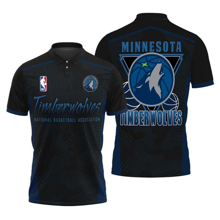 Minnesota Timberwolves Style NBA Playoffs New Design Basketball Pattern Polo Shirt