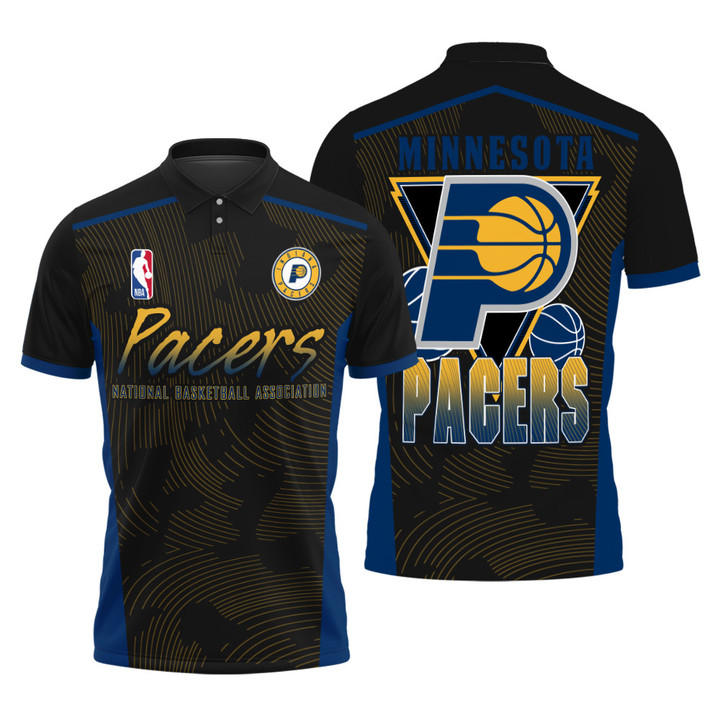 Indiana Pacers Style NBA Playoffs New Design Basketball Pattern Polo Shirt