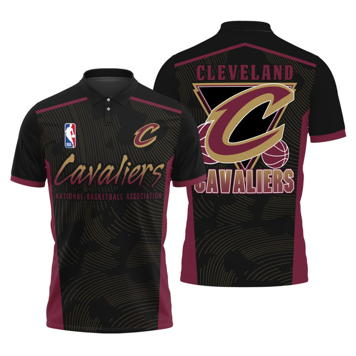 Cleveland Cavaliers Style NBA Playoffs New Design Basketball Pattern Polo Shirt