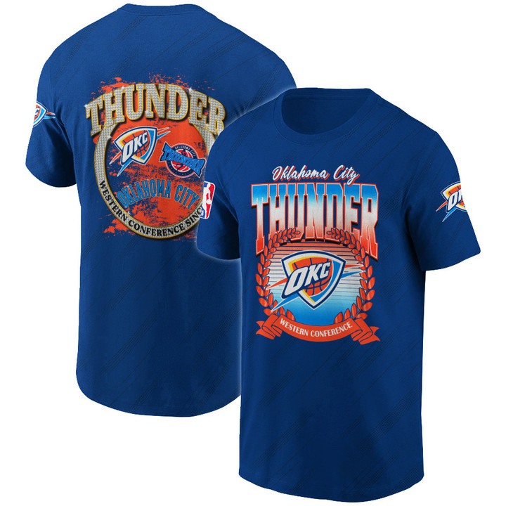 Oklahoma City Thunder NBA Playoffs New Design Basketball Pattern 3D T-Shirt V8