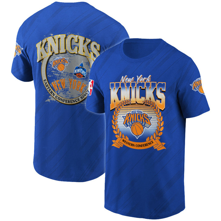 New York Knicks NBA Playoffs New Design Basketball Pattern 3D T-Shirt V8