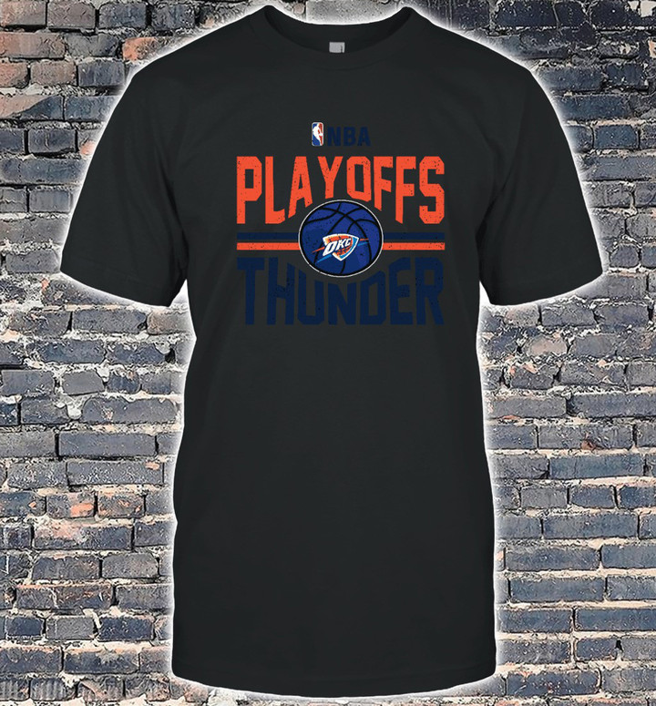 Oklahoma City Thunder Style NBA Playoffs New Design Basketball 2D T shirt