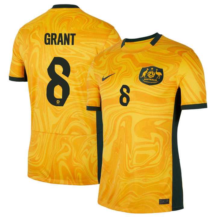 Charlotte Grant 8 Australia Women's National Team 2023-24 World Cup Home Men Jersey