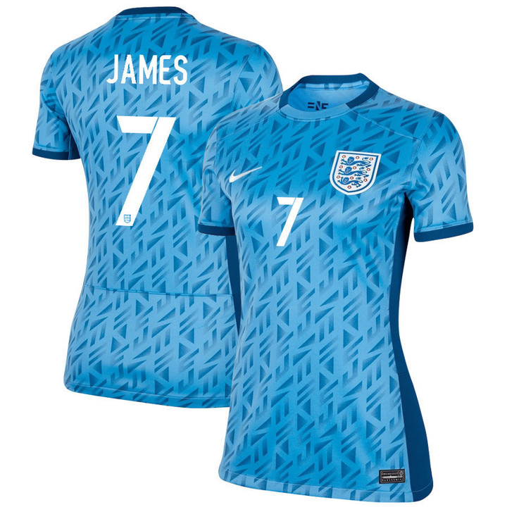 Lauren James 7 England Women's National Team 2023-24 World Cup Away Women Jersey
