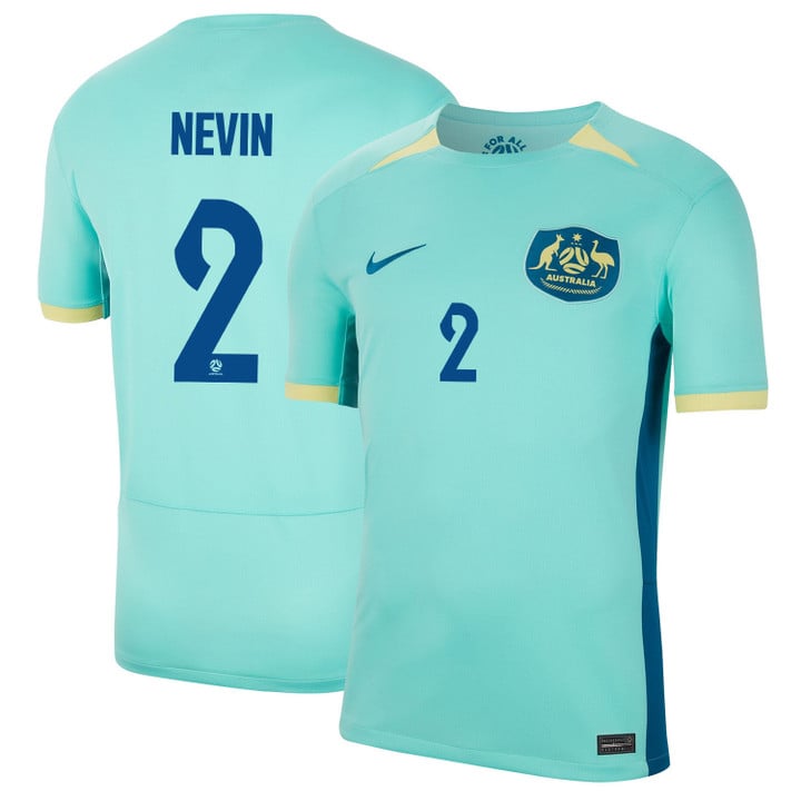 Courtney Nevin 2 Australia Women's National Team 2023-24 World Cup Away Men Jersey