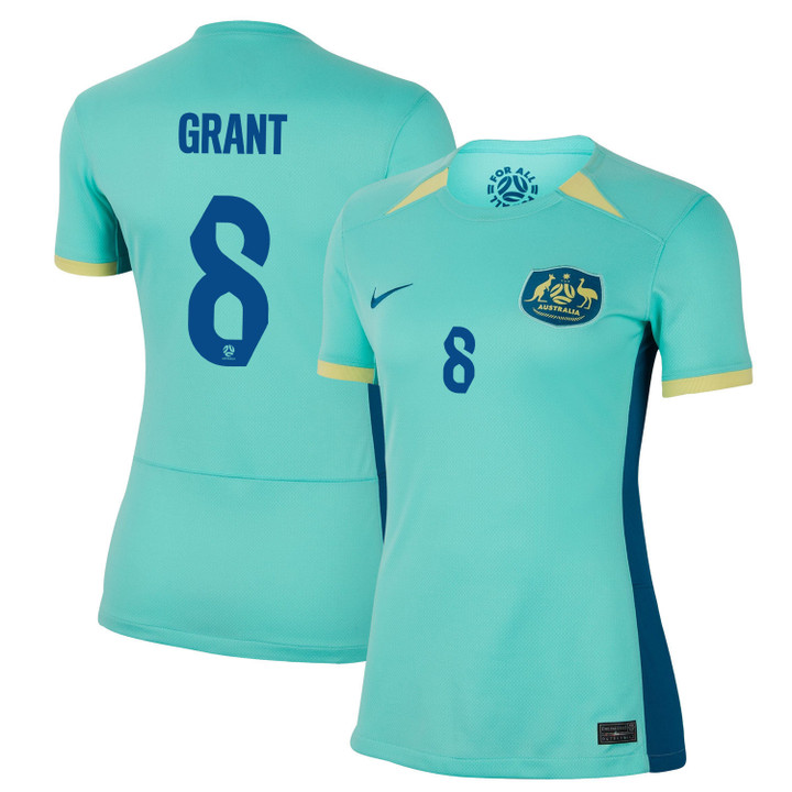 Charlotte Grant 8 Australia Women's National Team 2023-24 World Cup Away Women Jersey