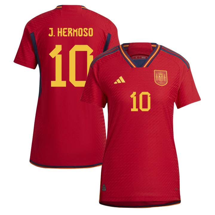 Jennifer Hermoso 10 Spain Women's National Team 2023-24 World Cup Home Women Jersey