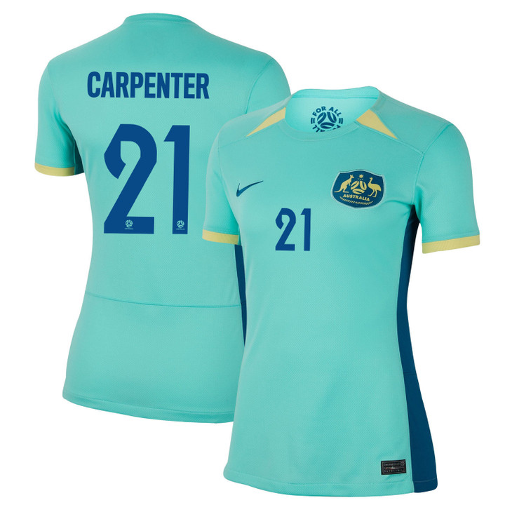 Ellie Carpenter 21 Australia Women's National Team 2023-24 World Cup Away Women Jersey