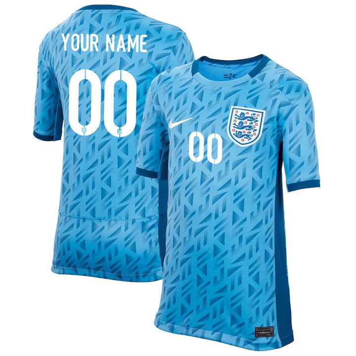 England Women's National Team 2023-24 World Cup Custom 00 Away Jersey, YOUTH