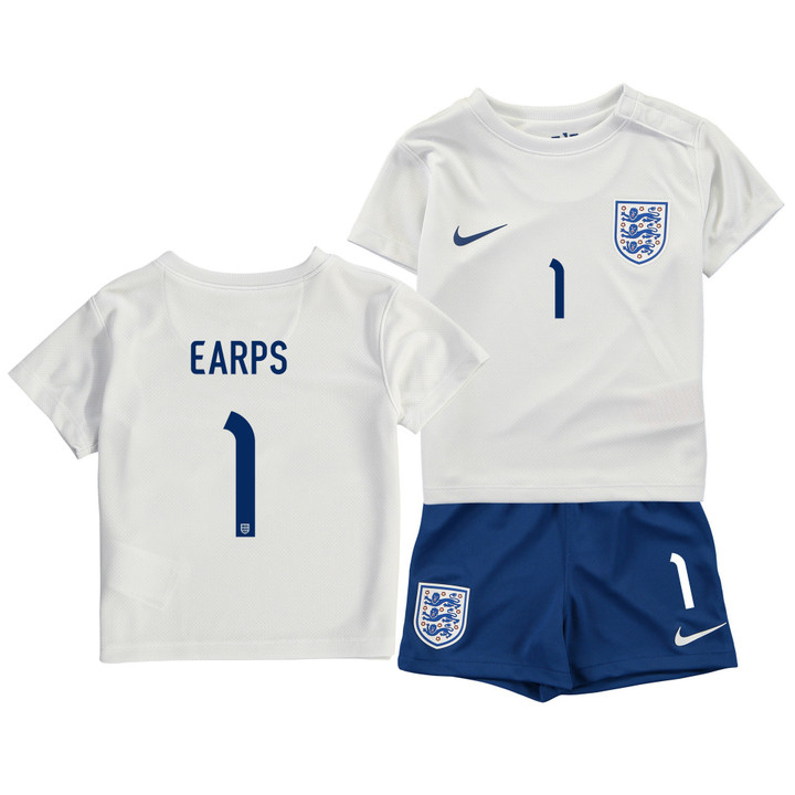 Mary Earps 1 England Women's National Team 2023-24 World Cup Home Jersey, Youth Kit