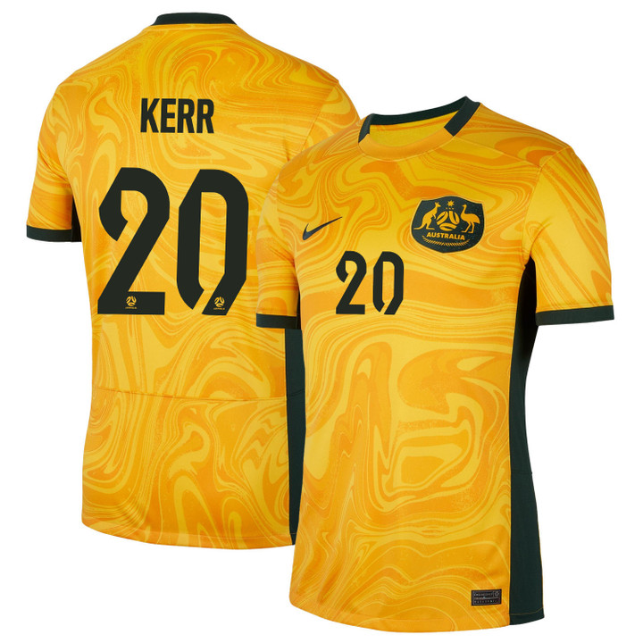 Sam Kerr 20 Australia Women's National Team 2023-24 World Cup Home Men Jersey