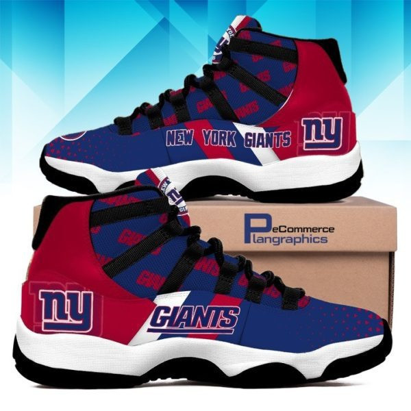 New York Giants National Football League Air Jordan 11 Shoes Sneakers SH1