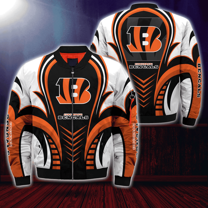 Cincinnati Bengals 3D Printed National Football League Bomber Jacket SH1