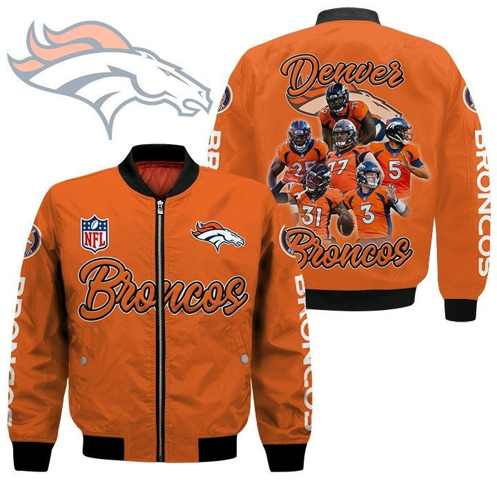 Denver Broncos Players Unisex National Football League Bomber Jacket SH1