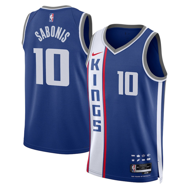 Domantas Sabonis 10 Sacramento Kings 2023/24 City Edition Swingman Jersey - Blue