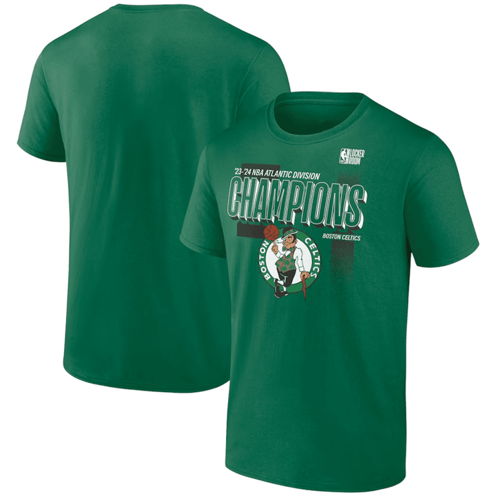 Boston Celtics Atlantic Division Champions 2024 Season Print 2D T Shirt