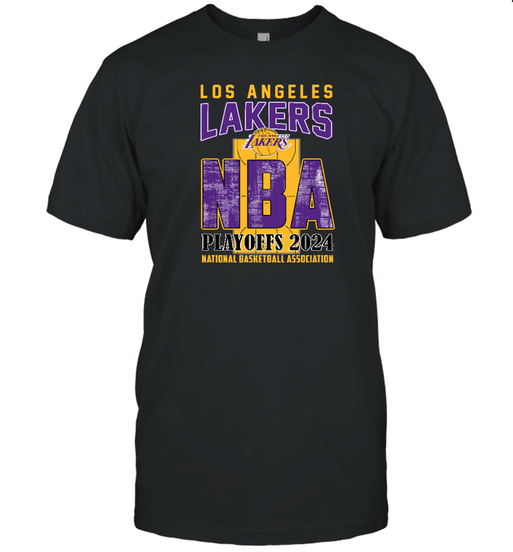 Los Angeles Lakers NBA Playoffs 2024 Stadium Art 2D T Shirt