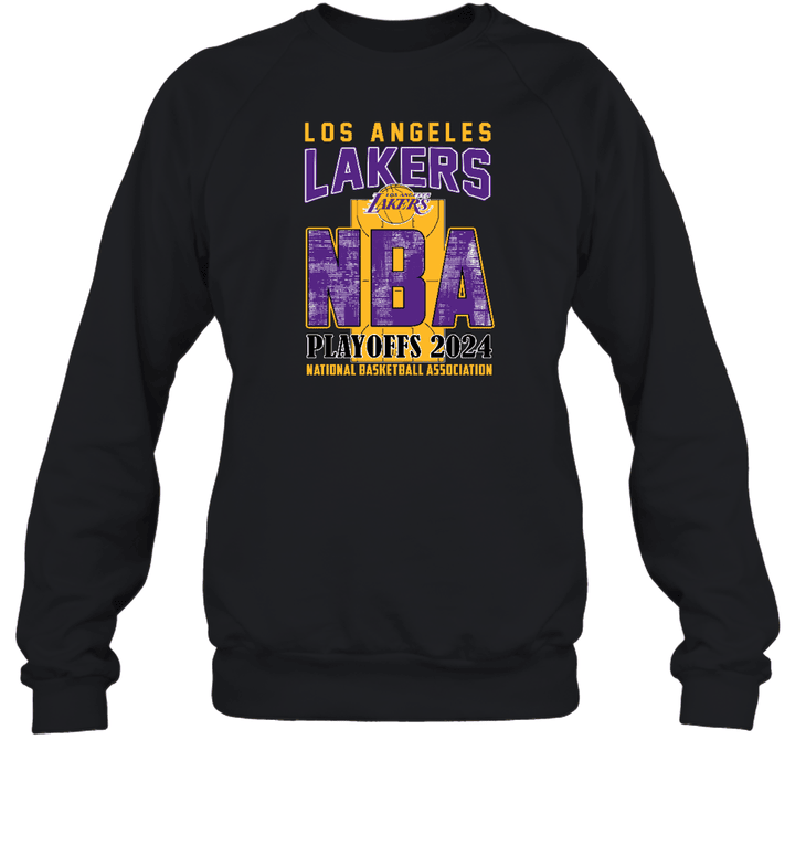 Los Angeles Lakers NBA Playoffs 2024 Stadium Art 2D Sweatshirt