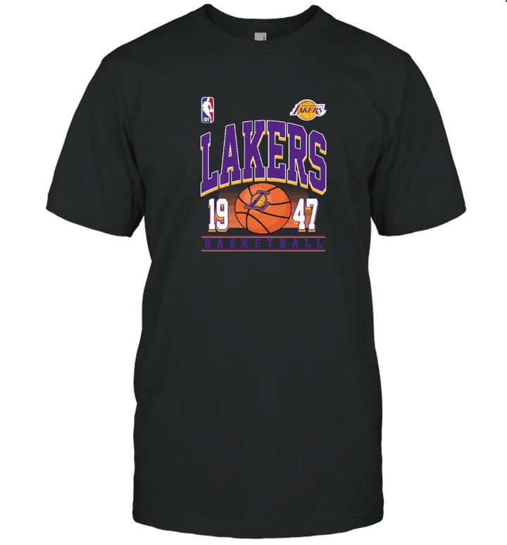 Los Angeles Lakers Est NBA Basketball Pattern Print 2D T shirt