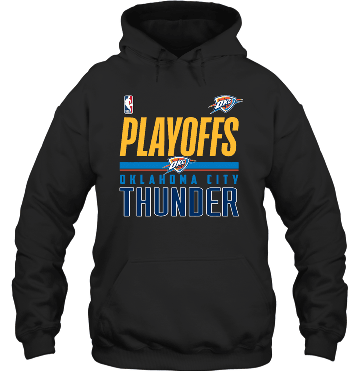 Oklahoma City Thunder NBA Playoffs 2024 Classic Style Print 2D Hoodie