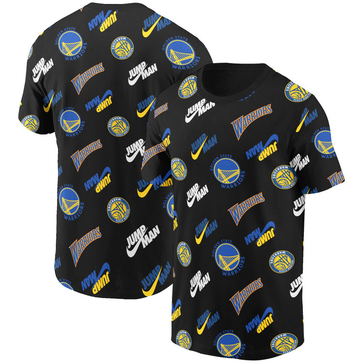 Golden State Warriors National Basketball Association 3D T-Shirt V4 Basketball Pattern