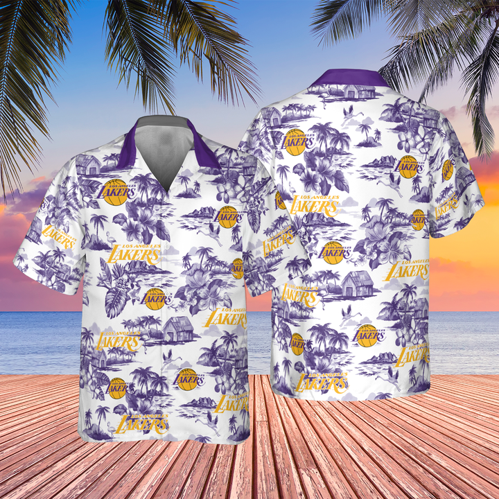 Los Angeles Lakers - National Basketball Association 2023 AOP Hawaiian Shirt V41