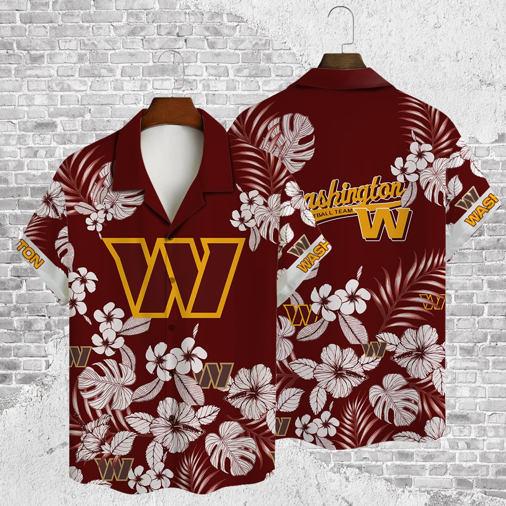 Washington Commanders 2023 AOP Hawaiian Shirt V40