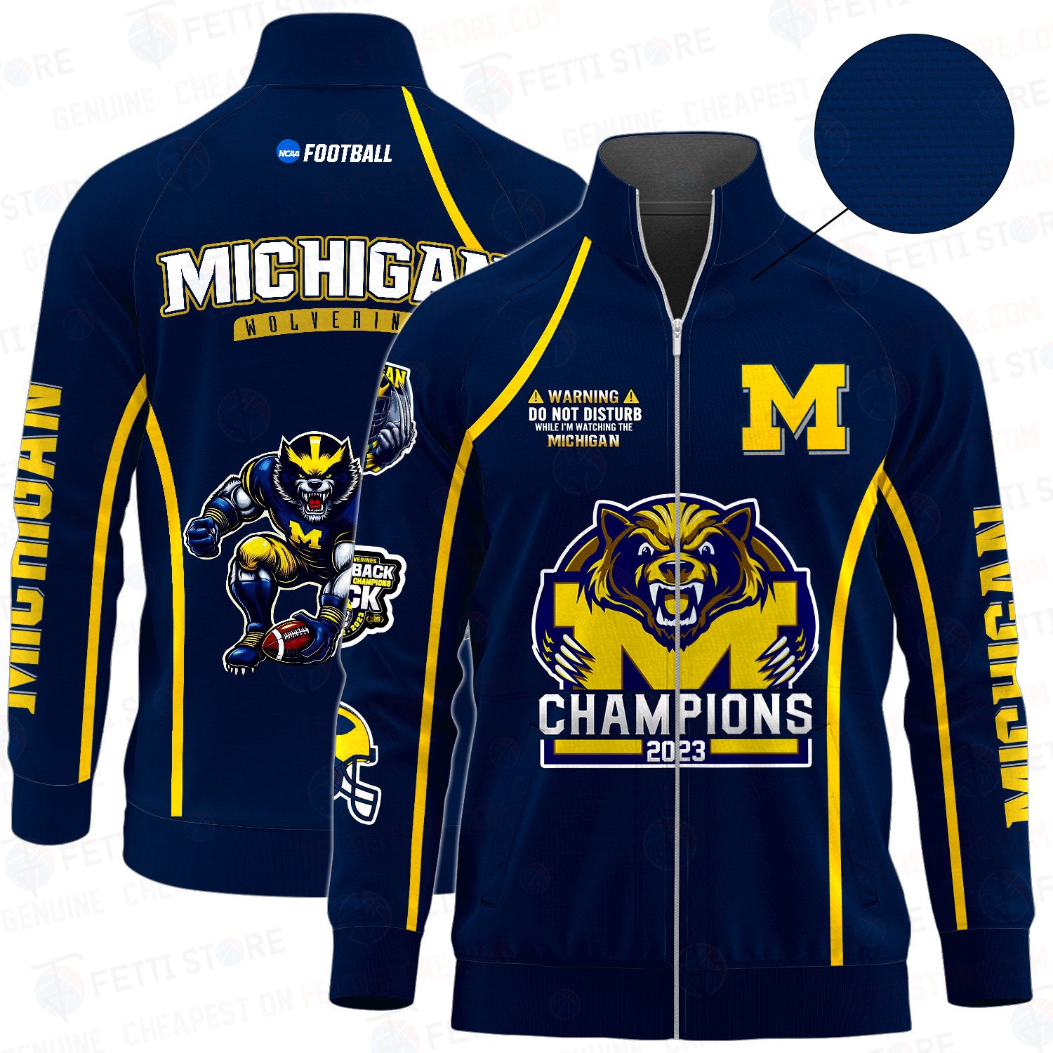 Michigan Wolverines Champions Stand Collar Jacket