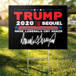 Trump The Sequel Signature Red Flag Yard Sign