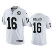Oakland Raiders Tyrell Williams White 60th Anniversary Vapor Limited Jersey - Cfjersey.store