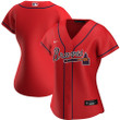 Atlanta Braves Nike Women's Alternate 2020 Replica Jersey – Red - Cfjersey.store