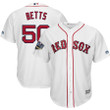 Mookie Betts Boston Red Sox Majestic 2018 World Series Cool Base Player Jersey - White - Cfjersey.store