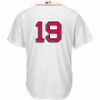 Jackie Bradley Jr. Boston Red Sox Majestic Home Official Replica Cool Base Player Jersey - White - Cfjersey.store