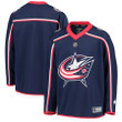 Columbus Blue Jackets Fanatics Branded Youth Home Replica Blank Jersey - Navy - Cfjersey.store